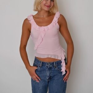 Girly Vibes Top- Pink