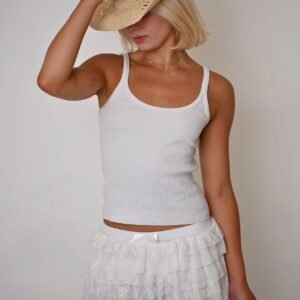Texas Lace Skirt- White
